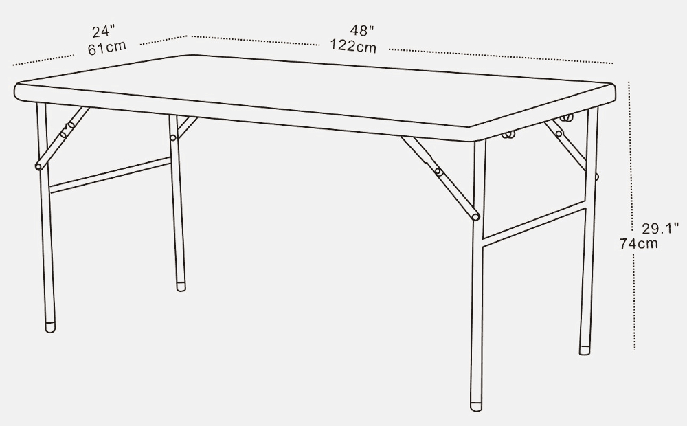 Zahradní nábytek Rozkládací stůl 4ft Event Table Instant Shelter X1STANY